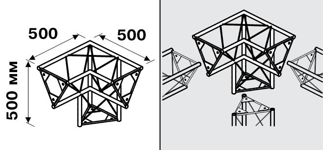Angled element
